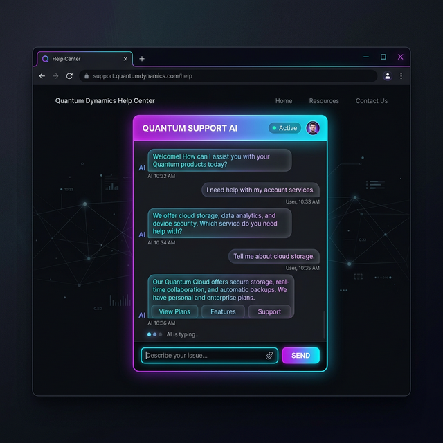 Web Customer Support AI